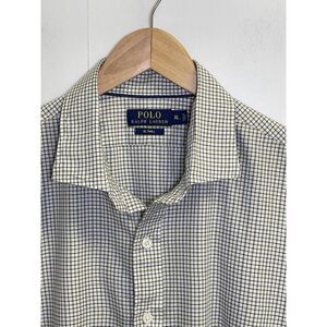 Polo‎ Ralph Lauren Men's XL Button-Down RL TWILL Dress Shirt White Check